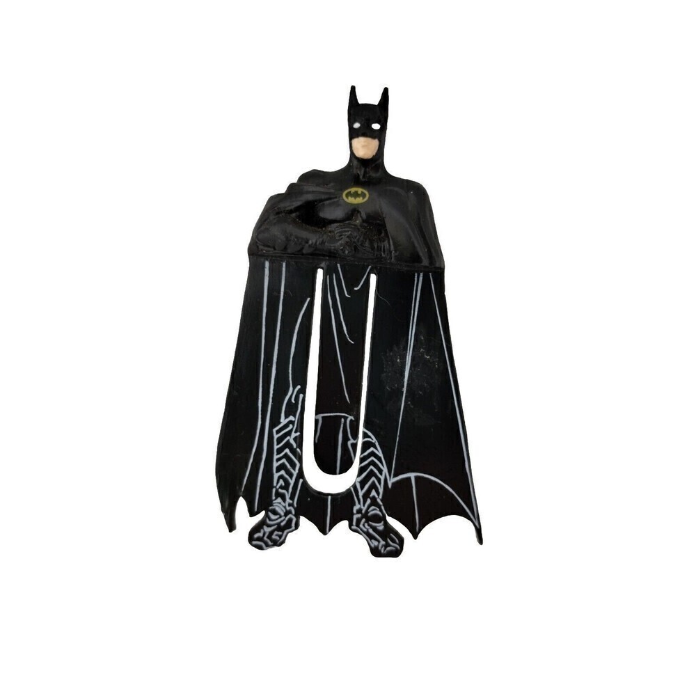 Vintage 1992 Applause‎ Batman Bookmark Figural Page Marker Clip Figure Cape 4"